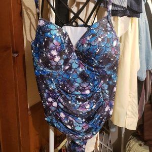 Torrid Galaxy Mermaid Strappy Swimsuit